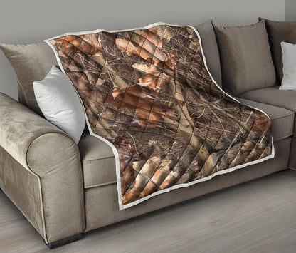 Hunting Camo Pattern Print Quilt