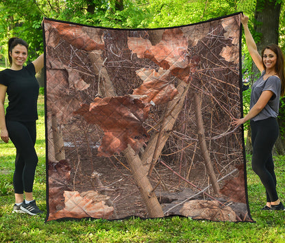 Hunting Camo Pattern Print Quilt