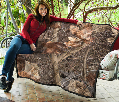 Hunting Camo Pattern Print Quilt