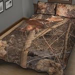 Hunting Camo Pattern Print Quilt Bed Set