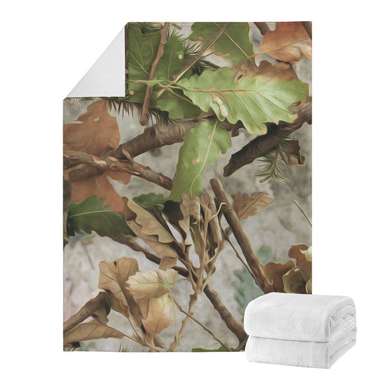 Hunting Camouflage Pattern Print Blanket