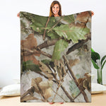 Hunting Camouflage Pattern Print Blanket