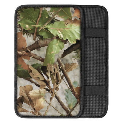 Hunting Camouflage Pattern Print Car Center Console Cover