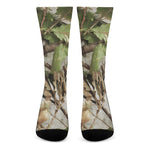 Hunting Camouflage Pattern Print Crew Socks