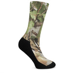 Hunting Camouflage Pattern Print Crew Socks