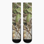 Hunting Camouflage Pattern Print Crew Socks