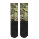 Hunting Camouflage Pattern Print Crew Socks