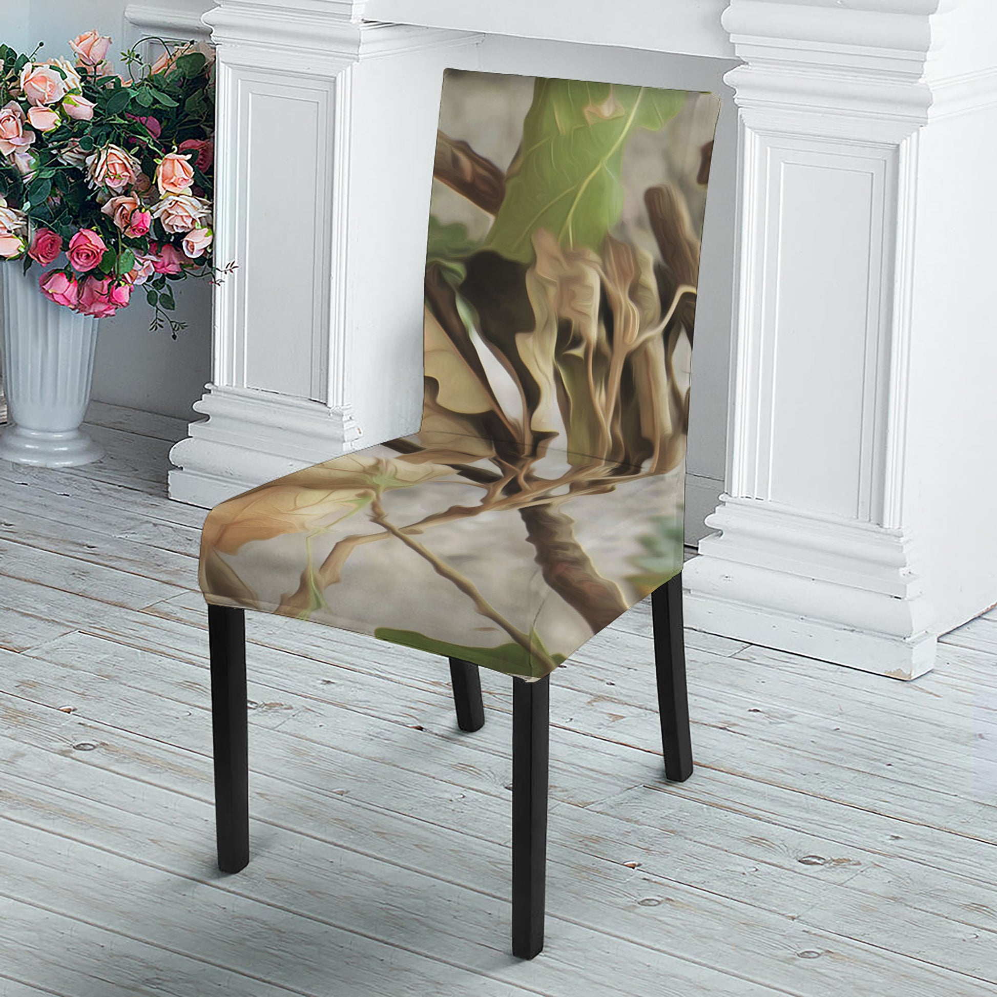Hunting Camouflage Pattern Print Dining Chair Slipcover