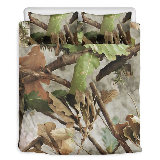 Hunting Camouflage Pattern Print Duvet Cover Bedding Set