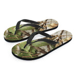 Hunting Camouflage Pattern Print Flip Flops