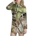 Hunting Camouflage Pattern Print Hoodie Dress