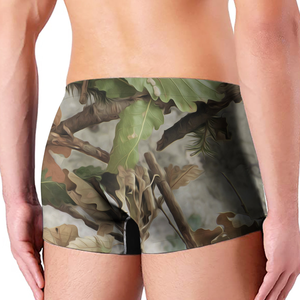 Hunting Camouflage Pattern Print Men's Boxer Briefs