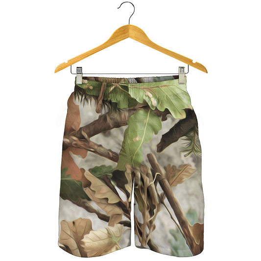 Hunting Camouflage Pattern Print Men's Shorts
