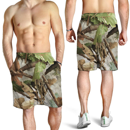 Hunting Camouflage Pattern Print Men's Shorts