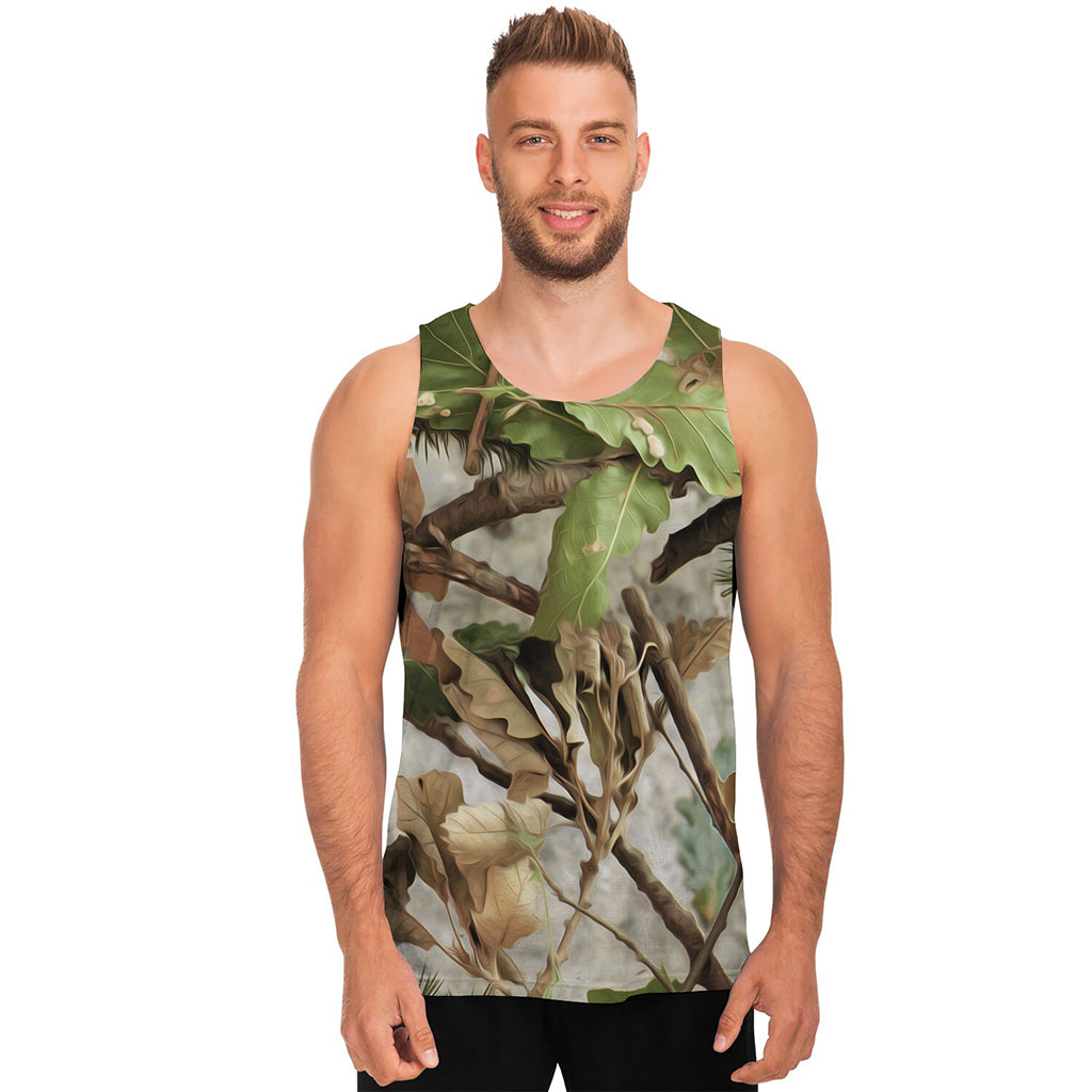 Hunting Camouflage Pattern Print Men's Tank Top