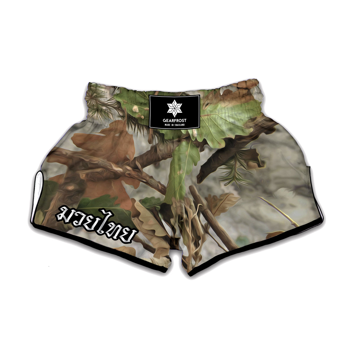 Hunting Camouflage Pattern Print Muay Thai Boxing Shorts