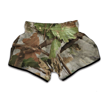 Hunting Camouflage Pattern Print Muay Thai Boxing Shorts