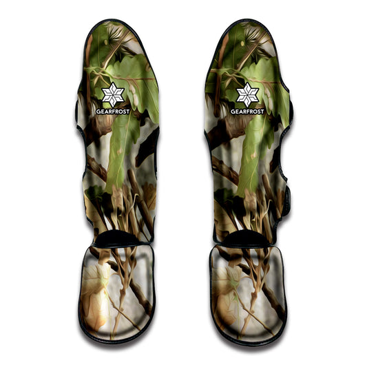 Hunting Camouflage Pattern Print Muay Thai Shin Guard