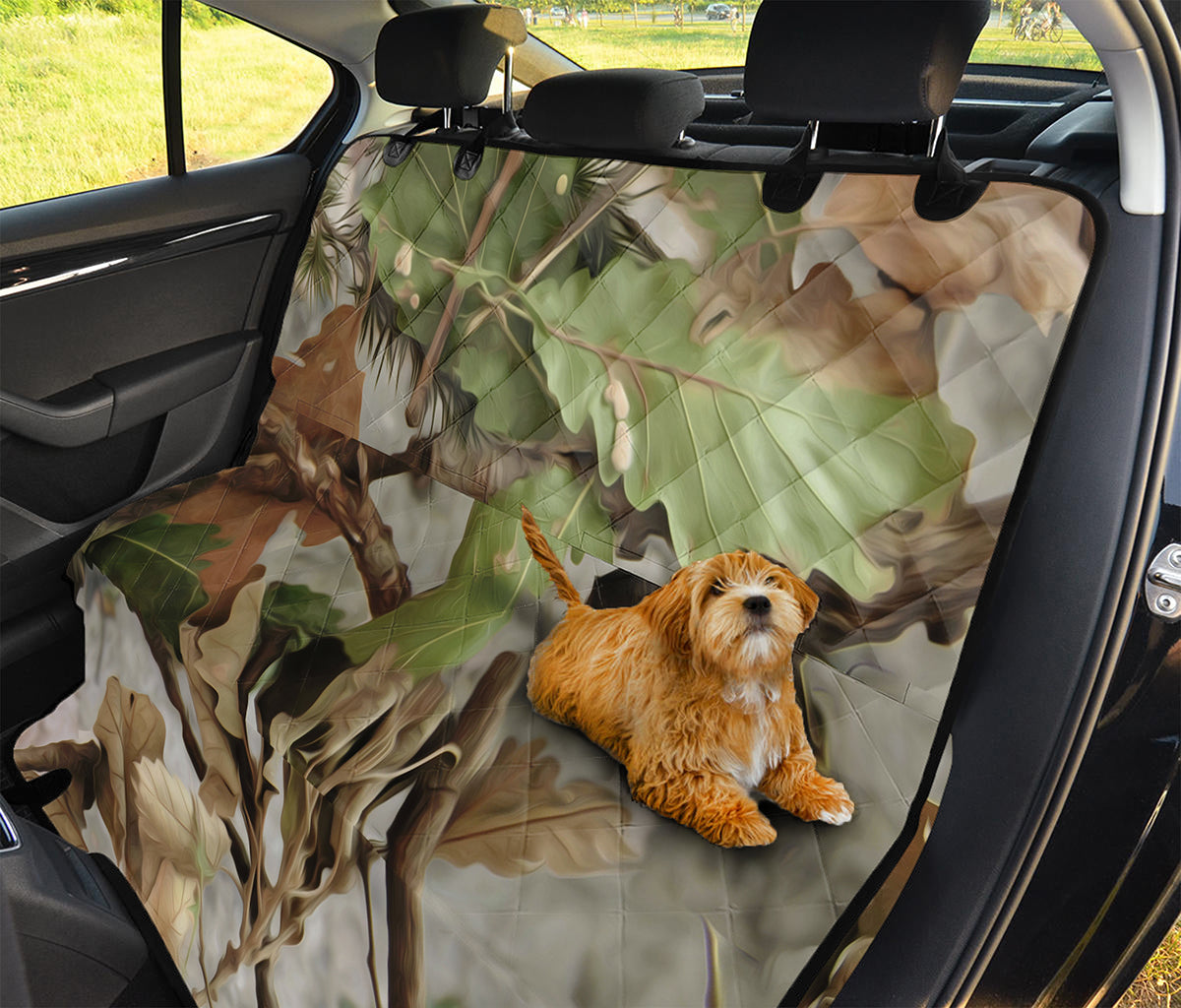 Hunting Camouflage Pattern Print Pet Car Back Seat Cover