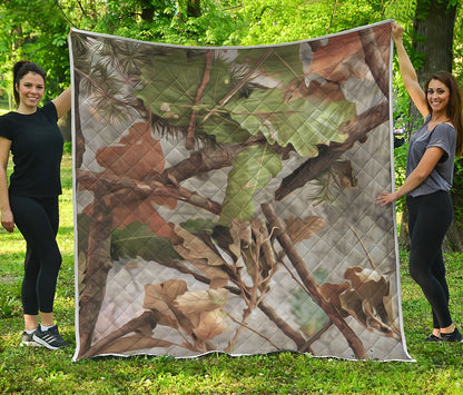 Hunting Camouflage Pattern Print Quilt