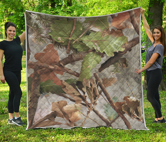 Hunting Camouflage Pattern Print Quilt
