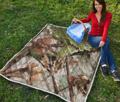 Hunting Camouflage Pattern Print Quilt