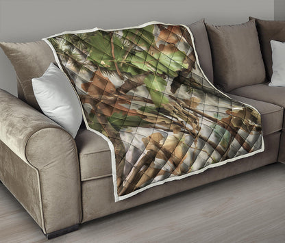 Hunting Camouflage Pattern Print Quilt