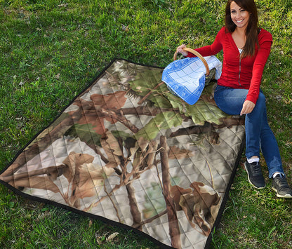 Hunting Camouflage Pattern Print Quilt