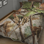 Hunting Camouflage Pattern Print Quilt Bed Set