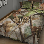 Hunting Camouflage Pattern Print Quilt Bed Set
