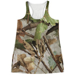 Hunting Camouflage Pattern Print Women's Racerback Tank Top