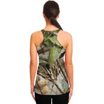 Hunting Camouflage Pattern Print Women's Racerback Tank Top