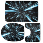 Hyperspace Lightspeed Print 3 Piece Bath Mat Set