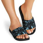 Hyperspace Lightspeed Print Black Slide Sandals
