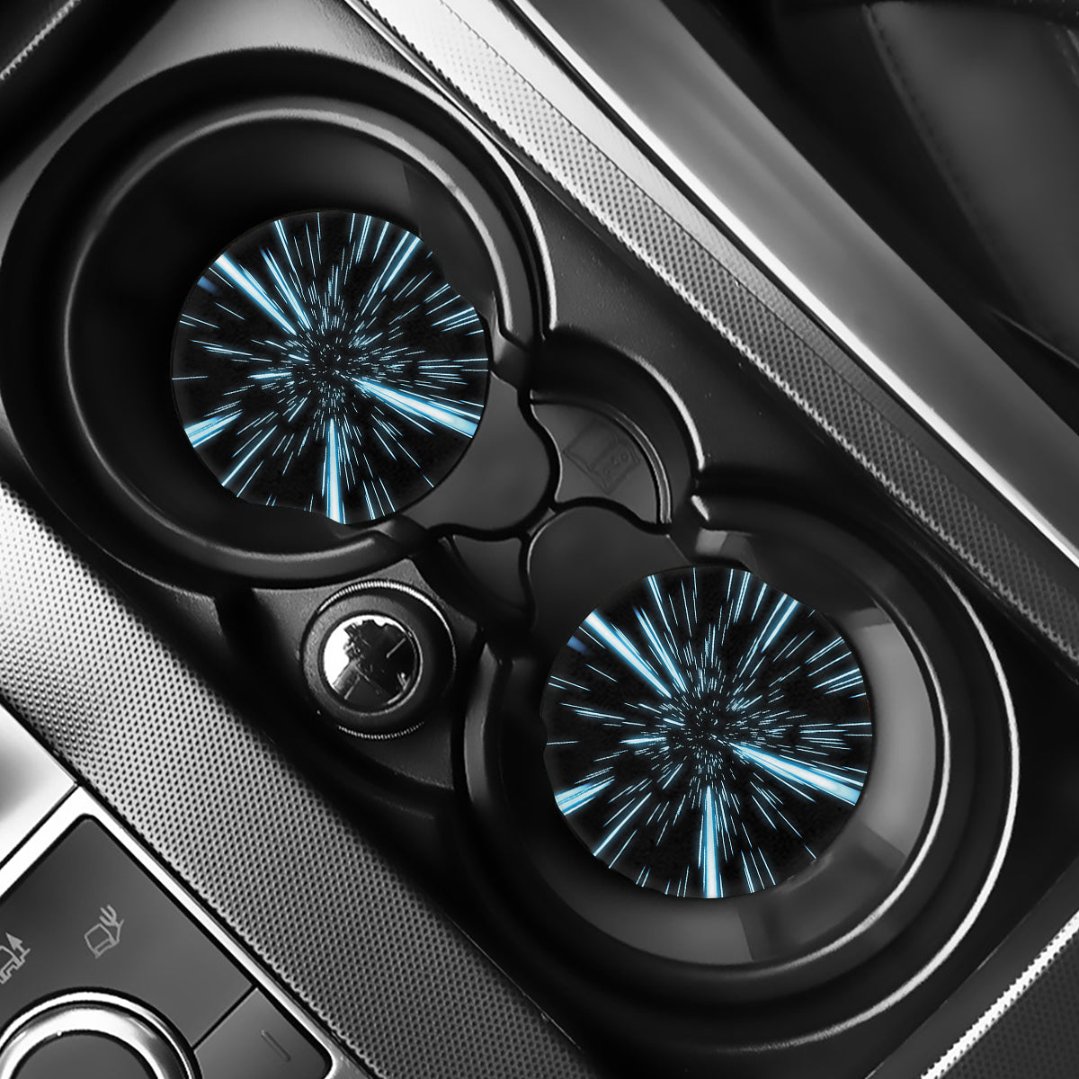 Hyperspace Lightspeed Print Car Coasters