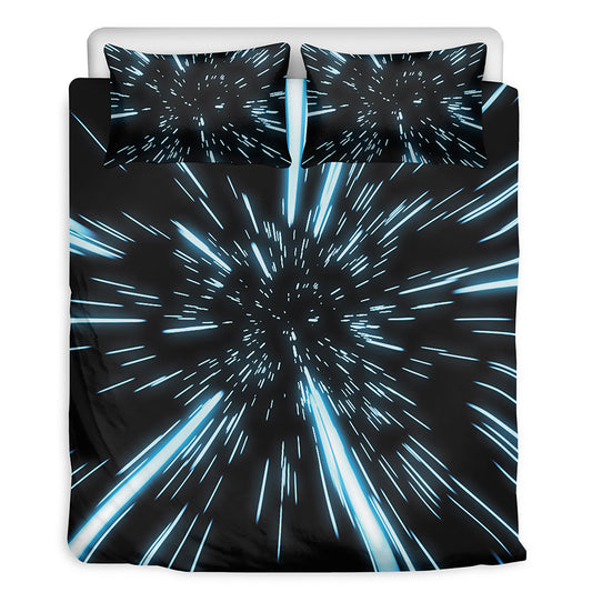 Hyperspace Lightspeed Print Duvet Cover Bedding Set