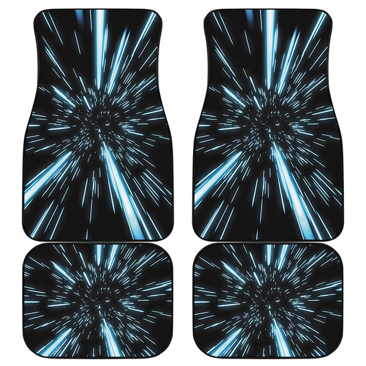 Hyperspace Lightspeed Print Front and Back Car Floor Mats