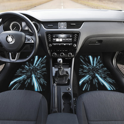 Hyperspace Lightspeed Print Front and Back Car Floor Mats