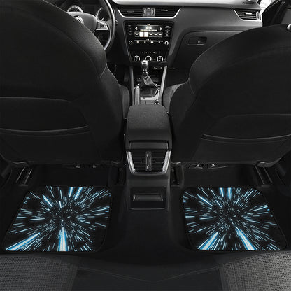 Hyperspace Lightspeed Print Front and Back Car Floor Mats