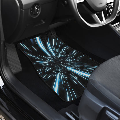 Hyperspace Lightspeed Print Front and Back Car Floor Mats