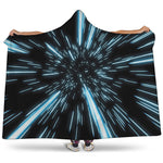 Hyperspace Lightspeed Print Hooded Blanket