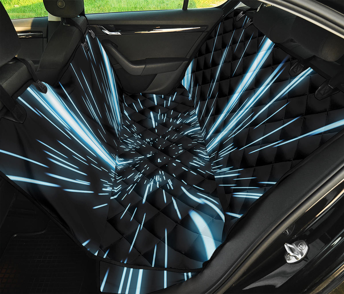 Hyperspace Lightspeed Print Pet Car Back Seat Cover