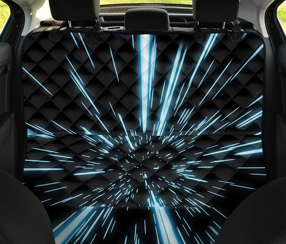Hyperspace Lightspeed Print Pet Car Back Seat Cover