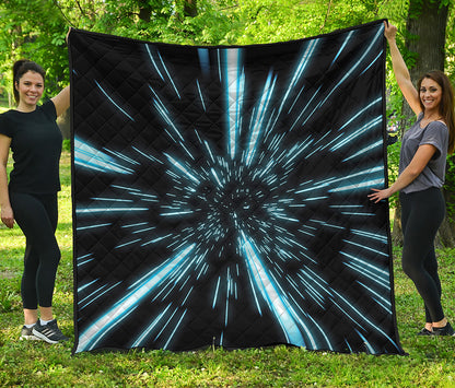 Hyperspace Lightspeed Print Quilt