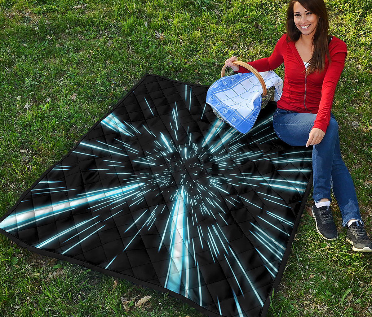 Hyperspace Lightspeed Print Quilt