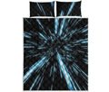 Hyperspace Lightspeed Print Quilt Bed Set
