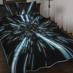 Hyperspace Lightspeed Print Quilt Bed Set