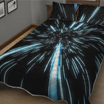 Hyperspace Lightspeed Print Quilt Bed Set