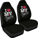 I Love My Love Clippers Universal Fit Car Seat Covers GearFrost