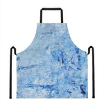 Ice Blue Marble Print Apron